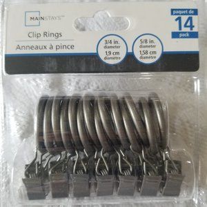 COPY - Shower Curtain Rings - BNIB
